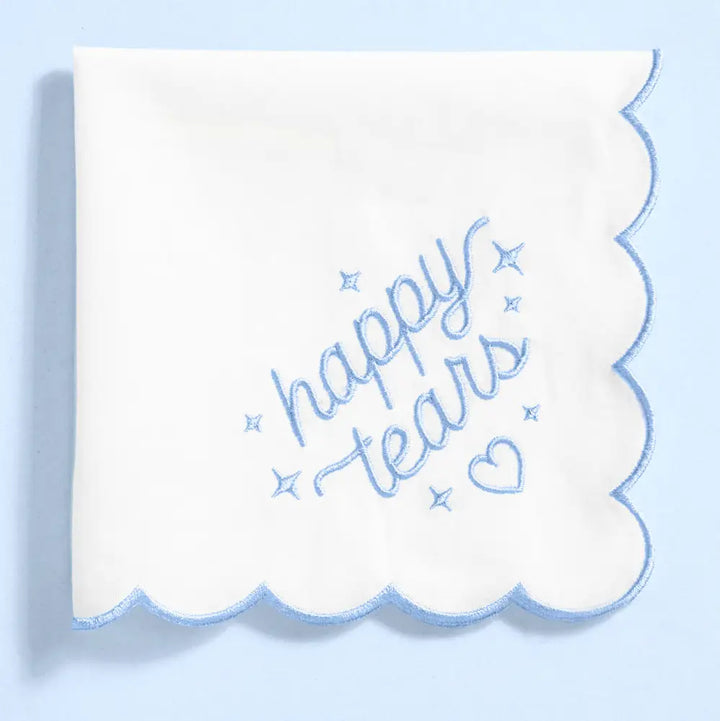 Happy Tears Handkerchief | Something Blue, Engagement, Girly