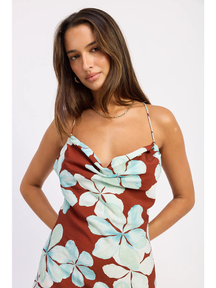 Haven Cowl Neck Maxi Dress