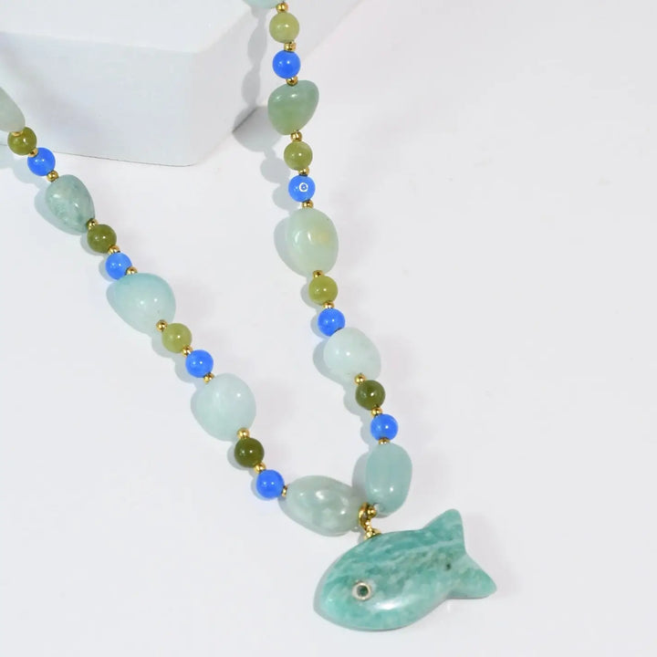 Blue Fishy Necklace