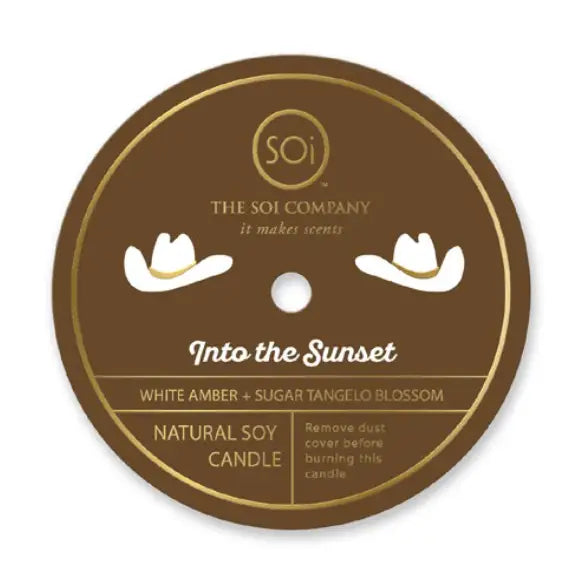 Into the Sunset (Cowboy Hat) Icon 12oz Candle