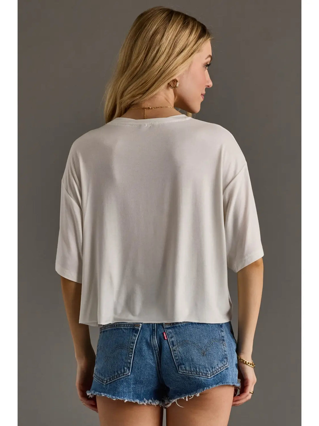Don't Talk To Me I'm On Vacation Cropped Tee