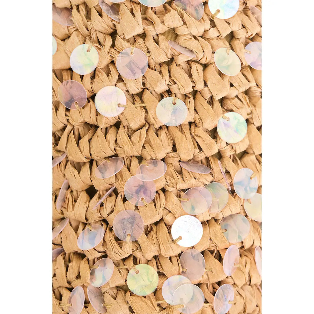 Ocean Whimsy Raffia Fish Bag