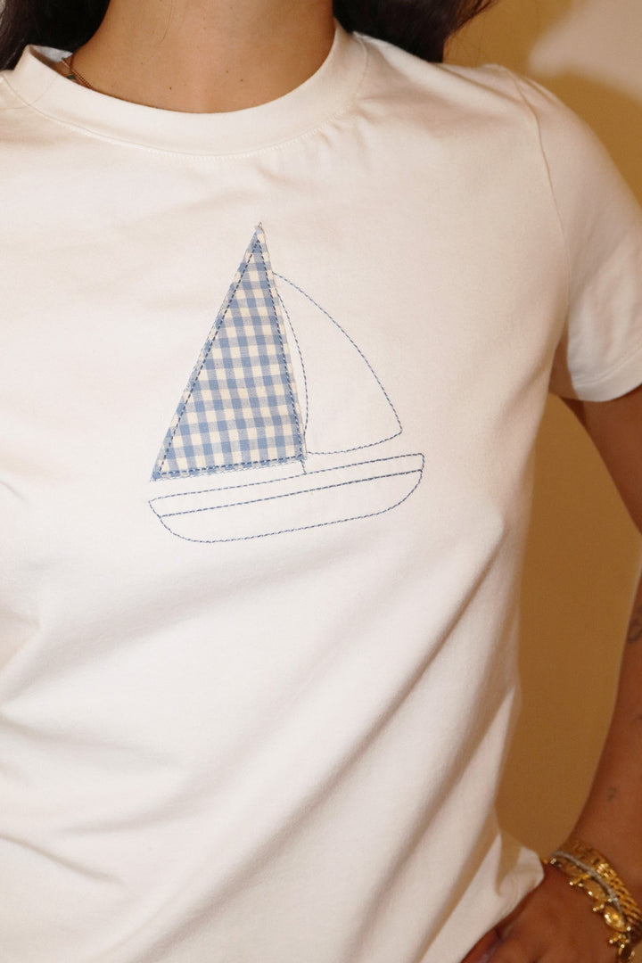 Gingham Sail Tee