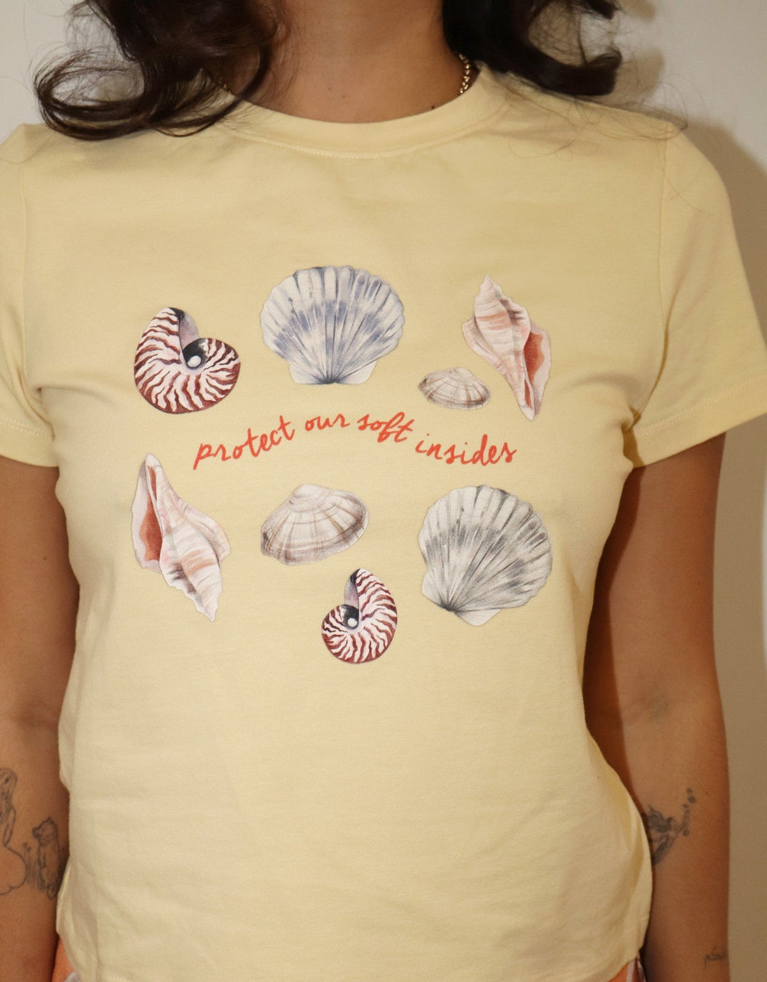 Seashell Graphic Baby Tee