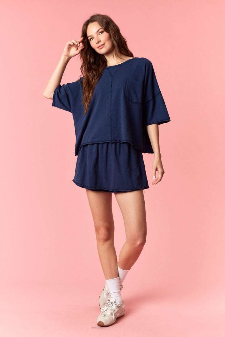 Easy Going Top - Navy