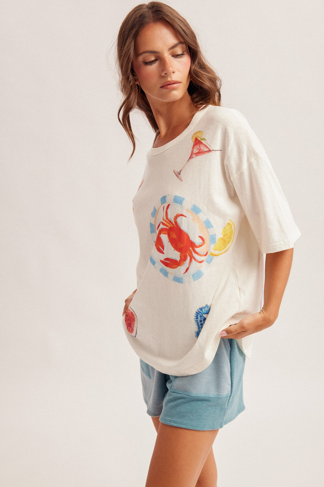 Seafood Party Oversized Tee Seafood Party Oversized Tee