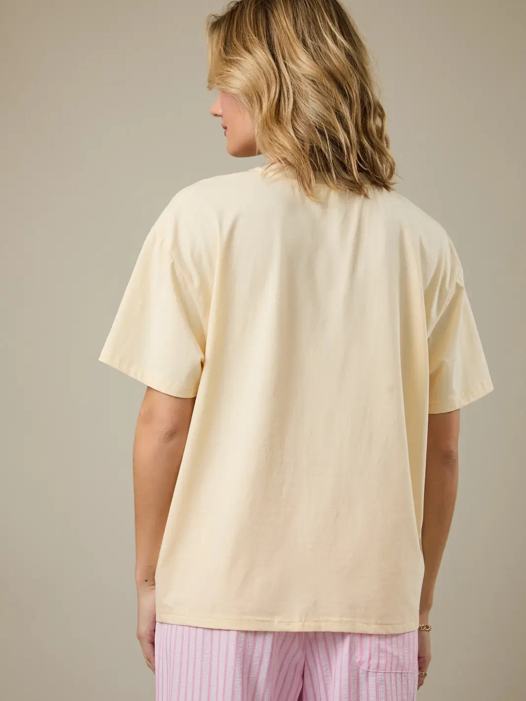 Crew Neck Short Sleeve "Papaya" Graphic T-Shirt