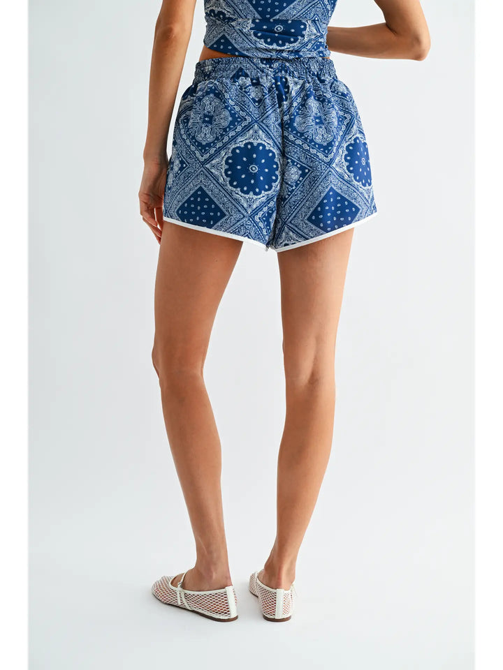 Bandana Print Shorts
