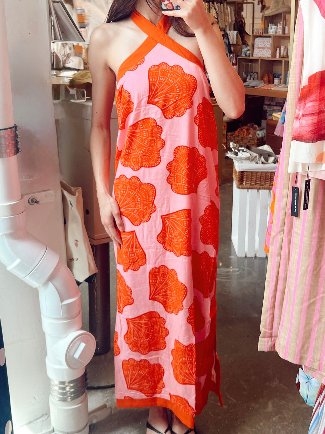 Isla Seashell Halter Dress
