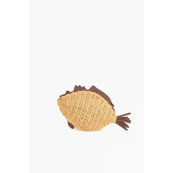 Marine Muse Raffia Fish Bag