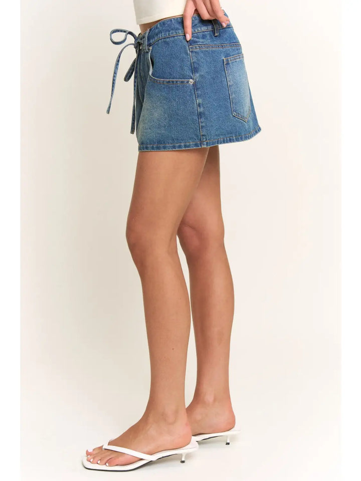 Denim Skort