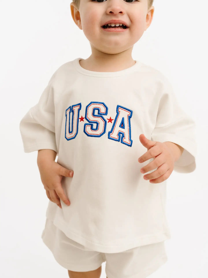 USA Baby Shorts Set