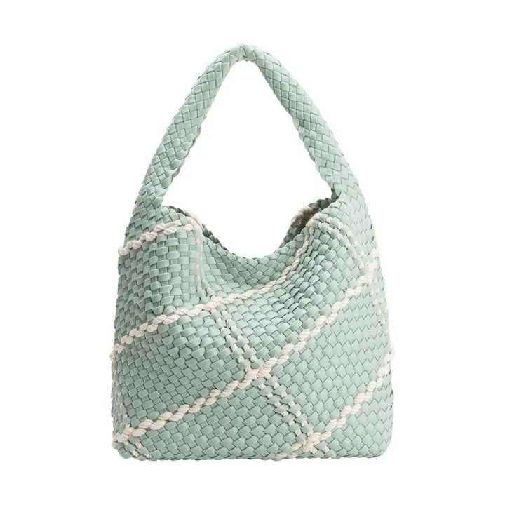 Johanna Seafoam Nylon Shoulder Bag Melie Bianco