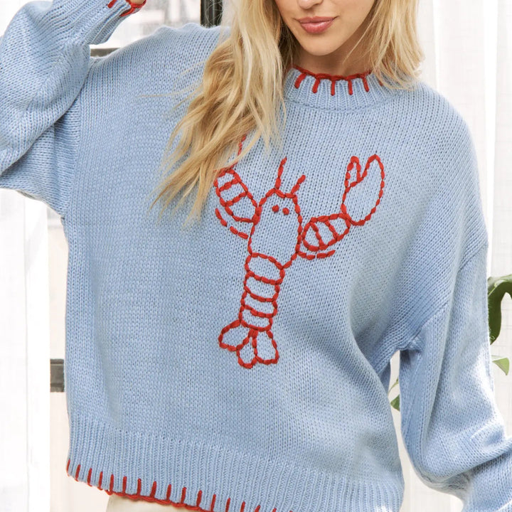 Lobster Casual Pullover Sweater-
