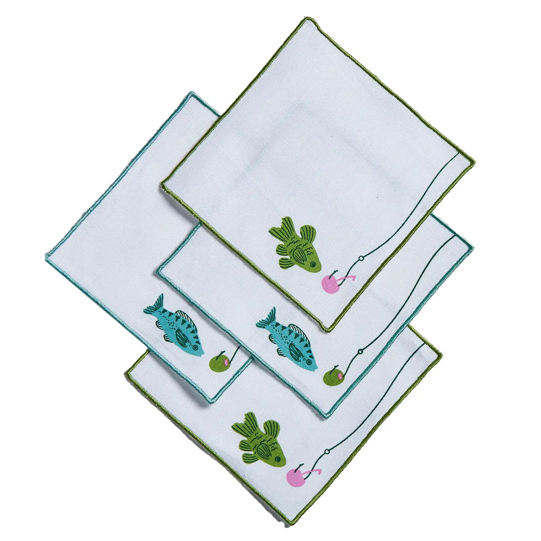Make A Splash Cocktail Napkin Set of 4 Whitecotton Summer