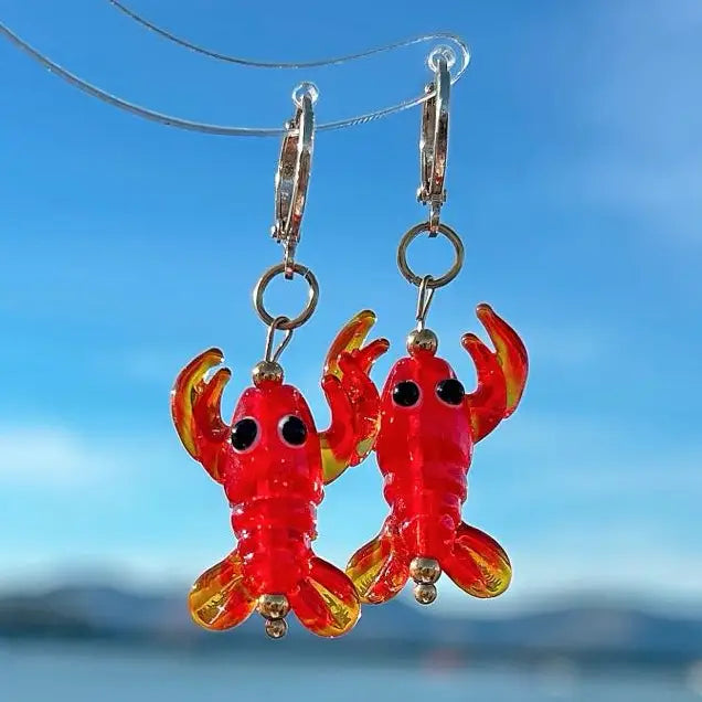 Unique Lobster Earrings