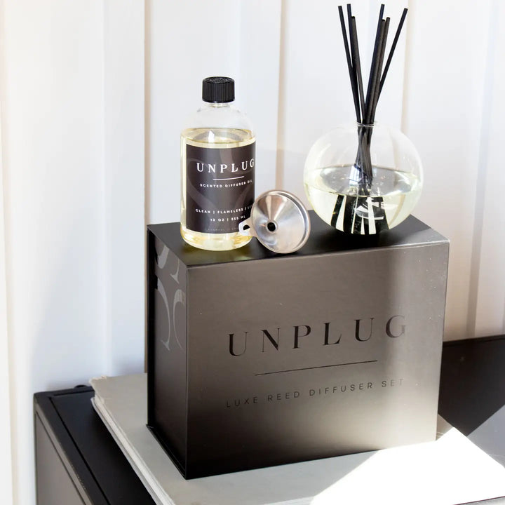 Luxe Reed Diffuser I Oil Diffuser Set Vanilla