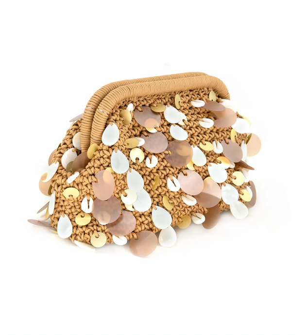 Mallorca Clutch w/ Gold Chain