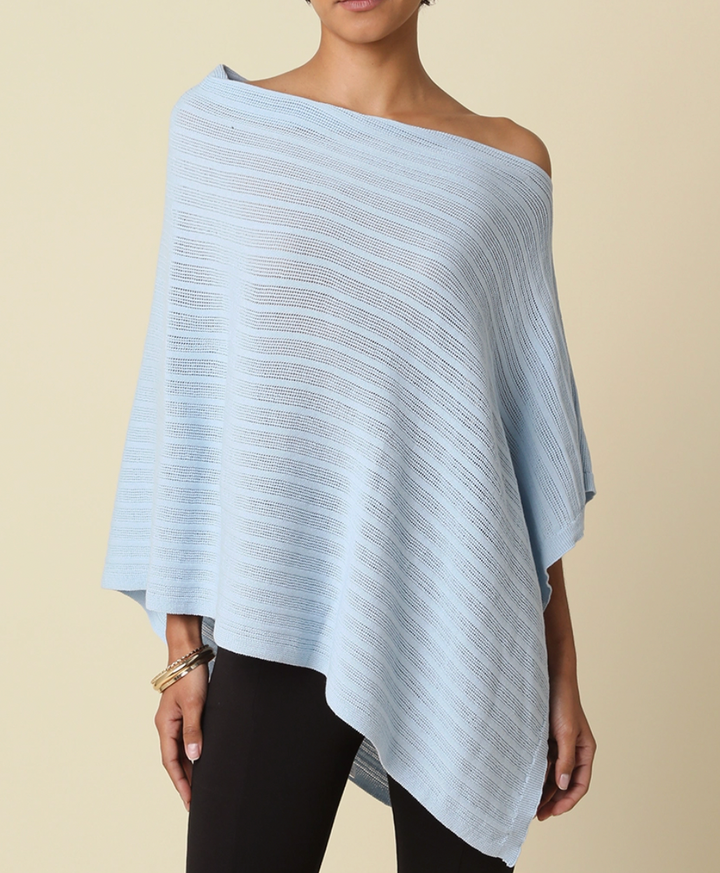 Lilia Asymmetrical Knit Poncho Top