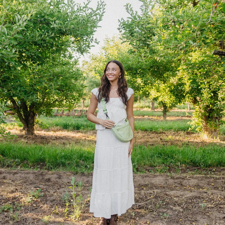 Picnic Plaid Crescent Bag - Brixley Bags