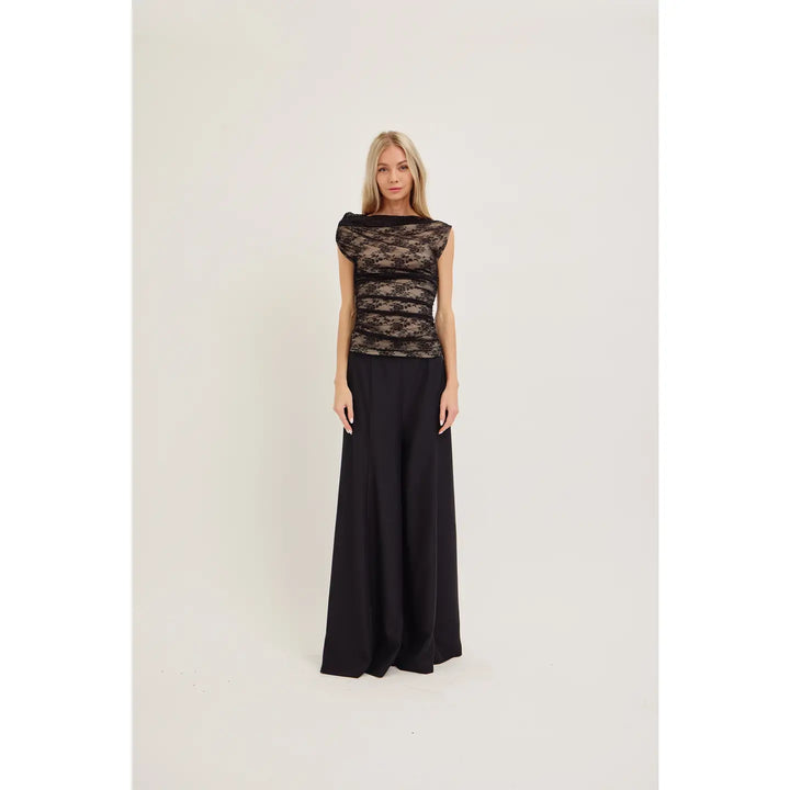 Double Layer Lace Top