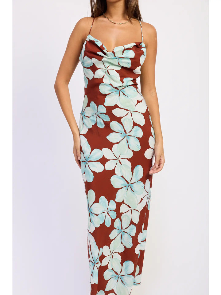 Haven Cowl Neck Maxi Dress