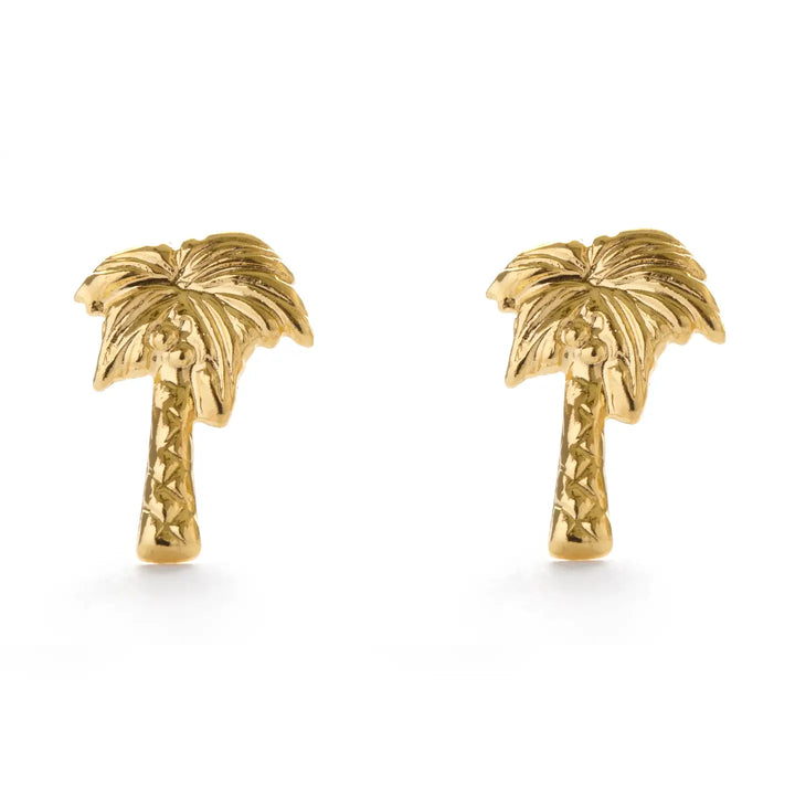 Palm Tree Stud Earrings
