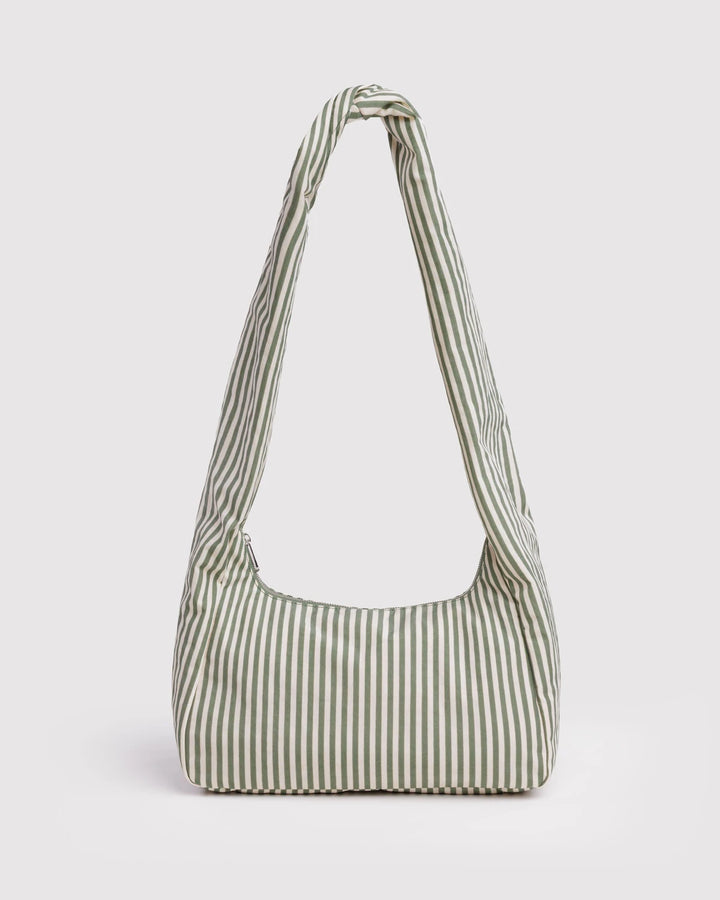 Nylon Meringue Bag - Sage Stripe Baggu