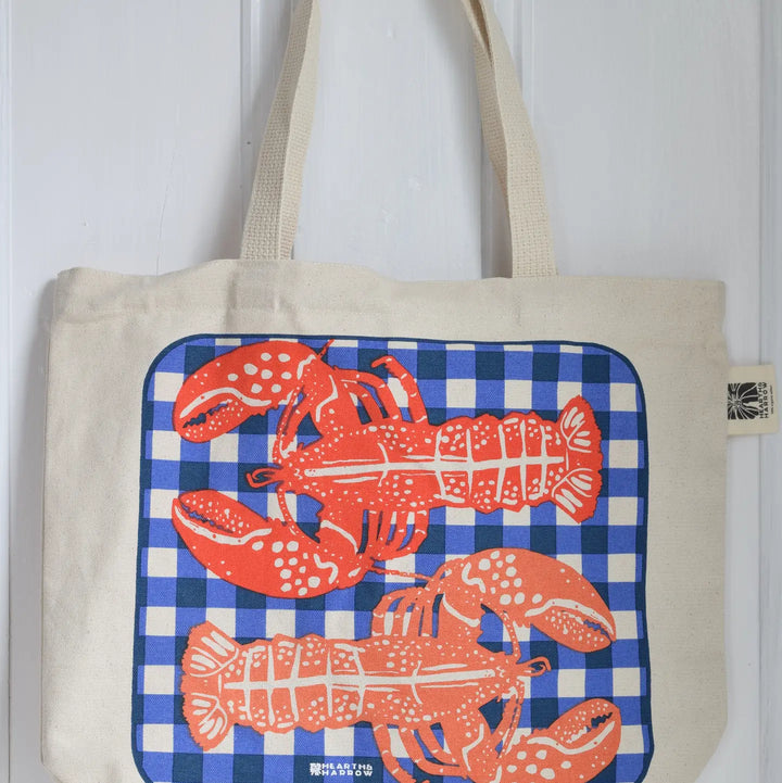Lobster Tote Bag - 100% Cotton - Market and Beach Bag
