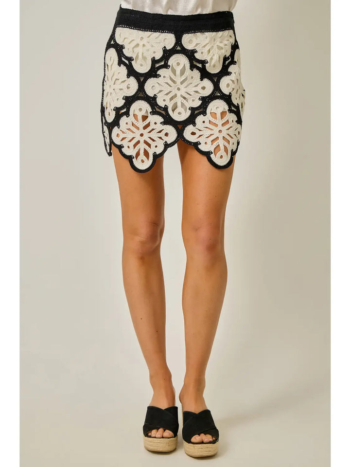 Crochet Scallop Hem Skort