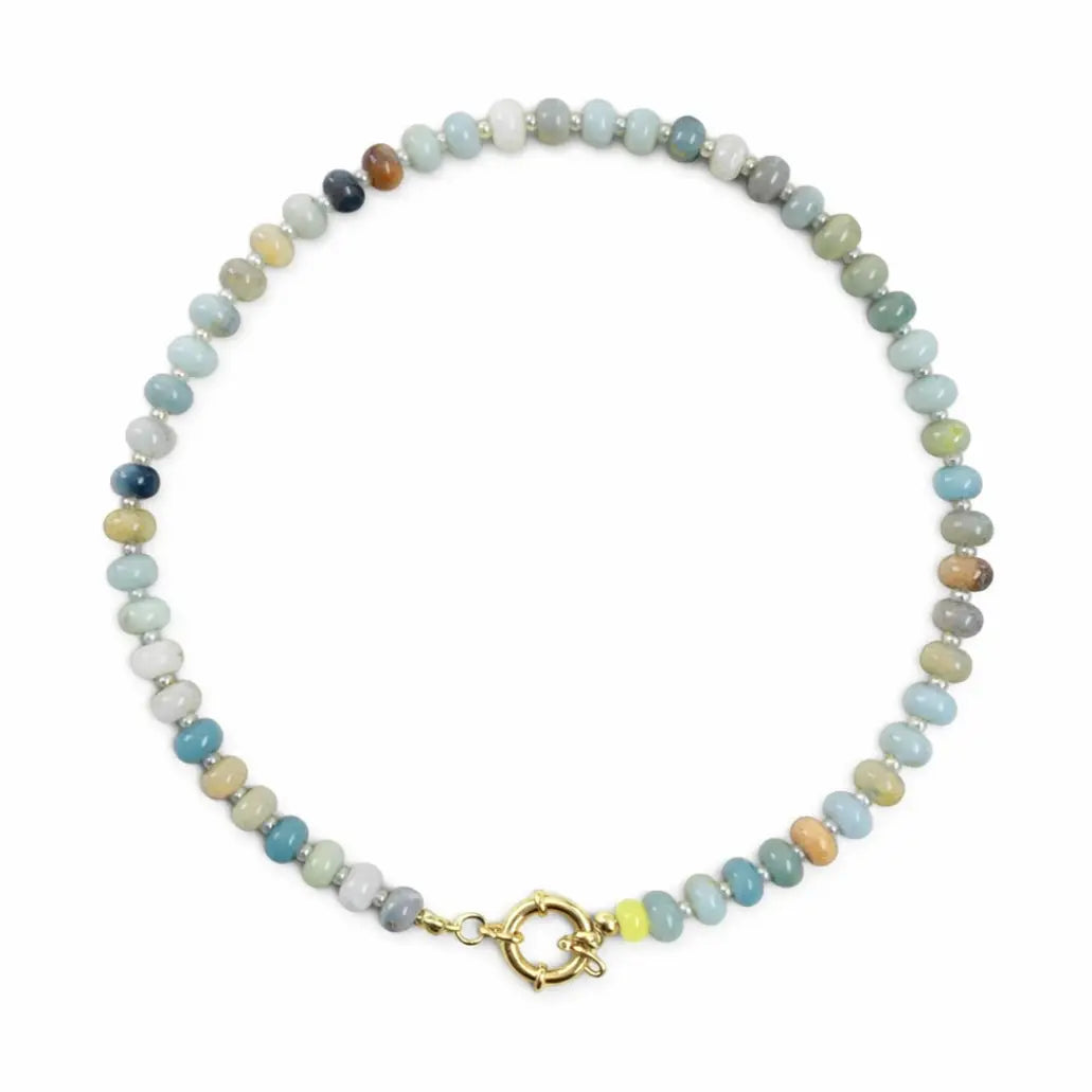 Santorini Beaded Toggle Necklace