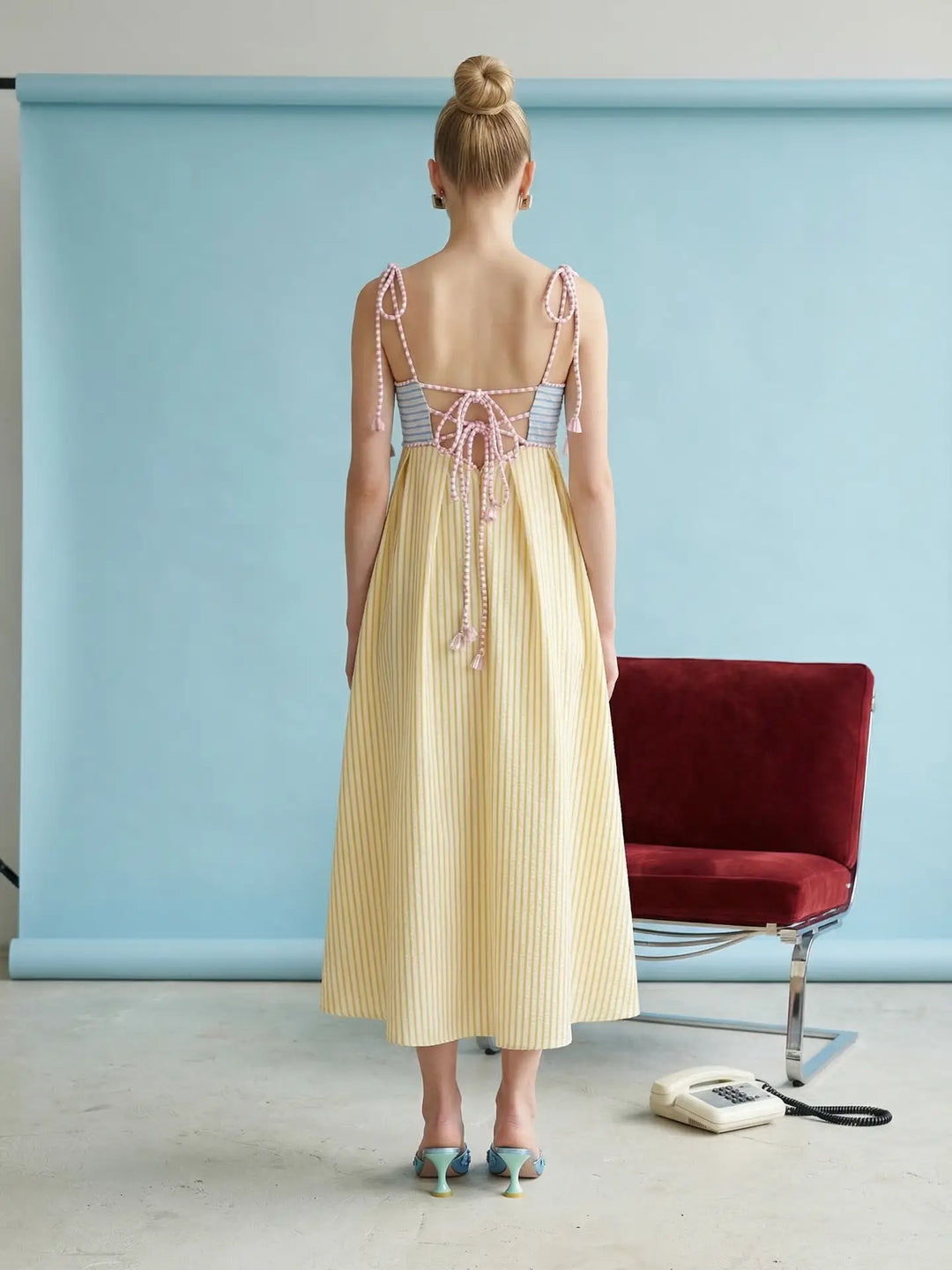 Coastal Breeze Striped Maxi Dress