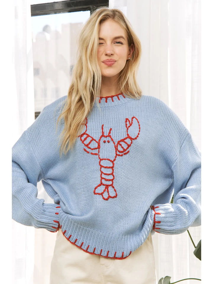 Lobster Casual Pullover Sweater-