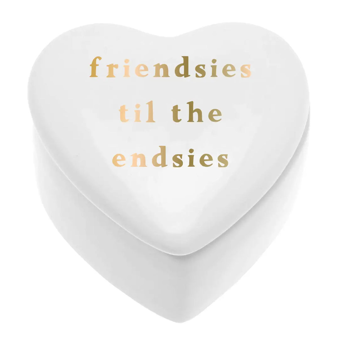 Ceramic Heart Shapedtrinket Box | Friendsies Til the Endsies