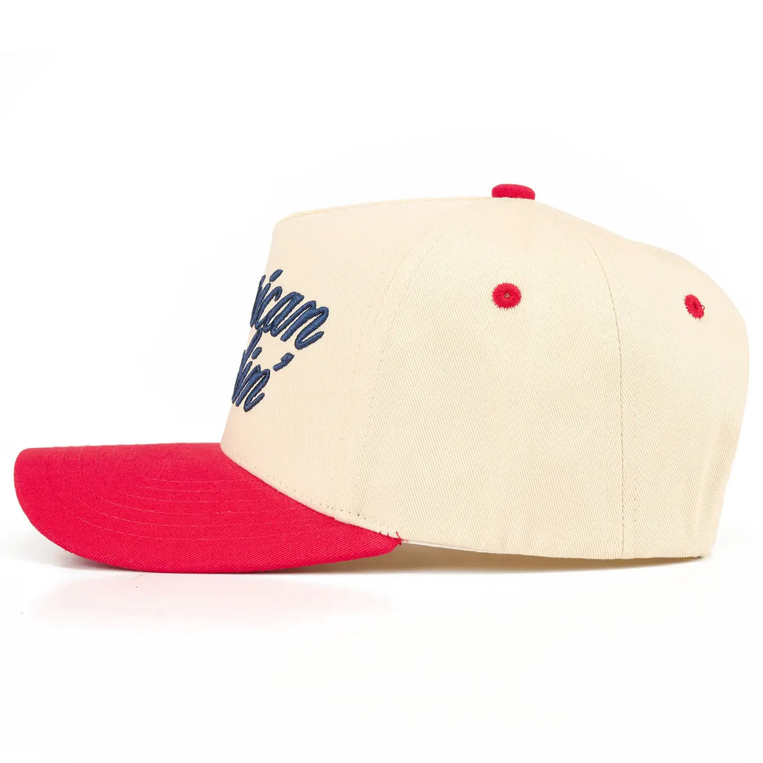 American Darlin' Letter On Two Tone Trucker Hat
