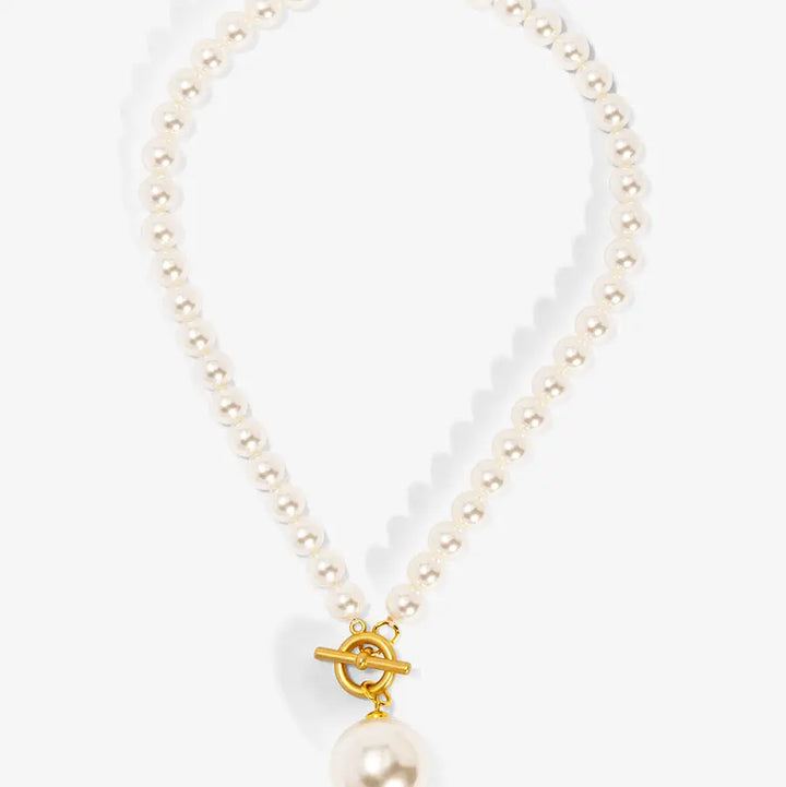 Pearl Pendant Collar Necklace
