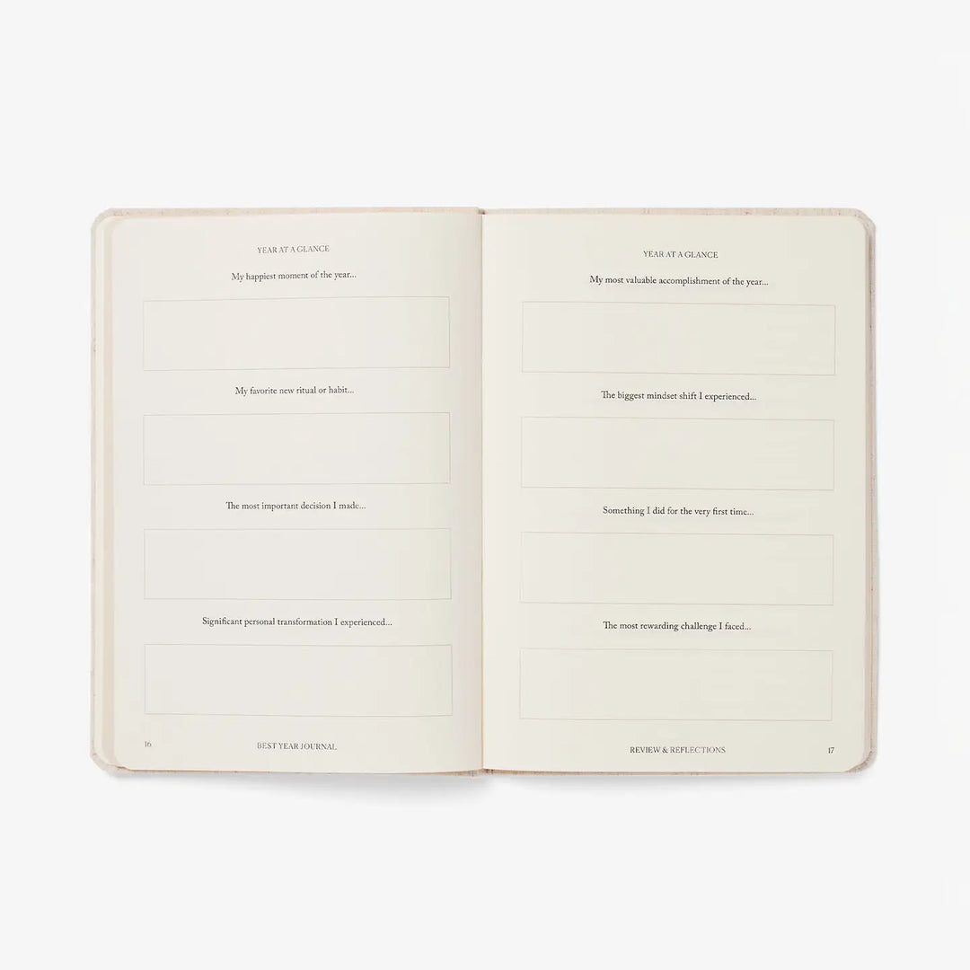 Best Year Journal Essential Oat | New Year Goal Setting