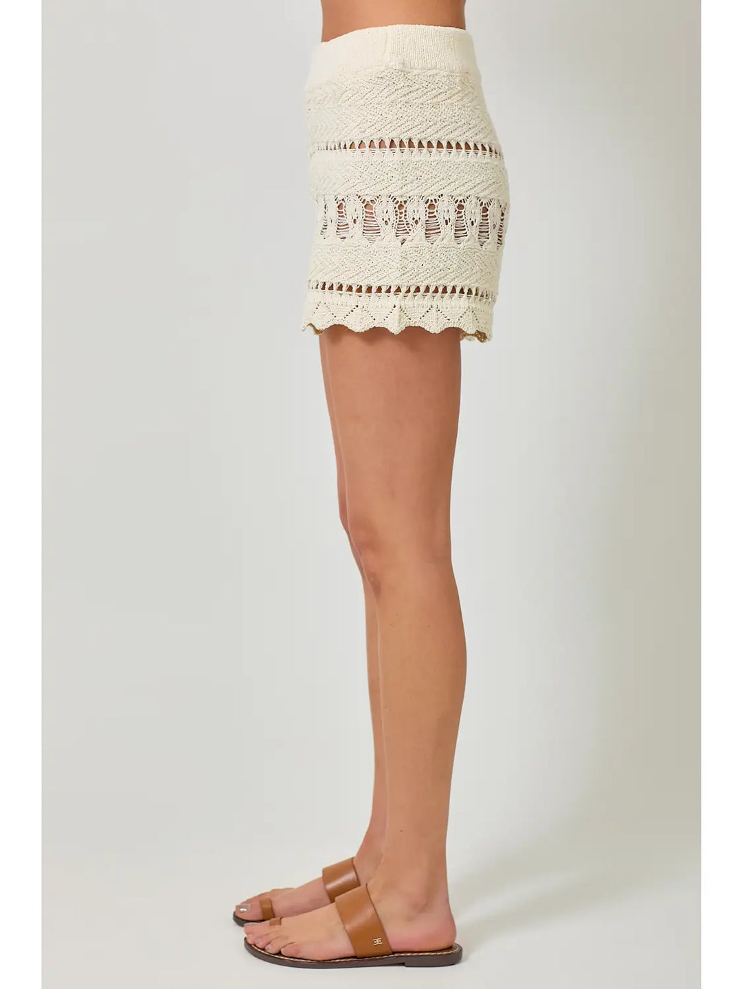 Crochet Sweater Shorts
