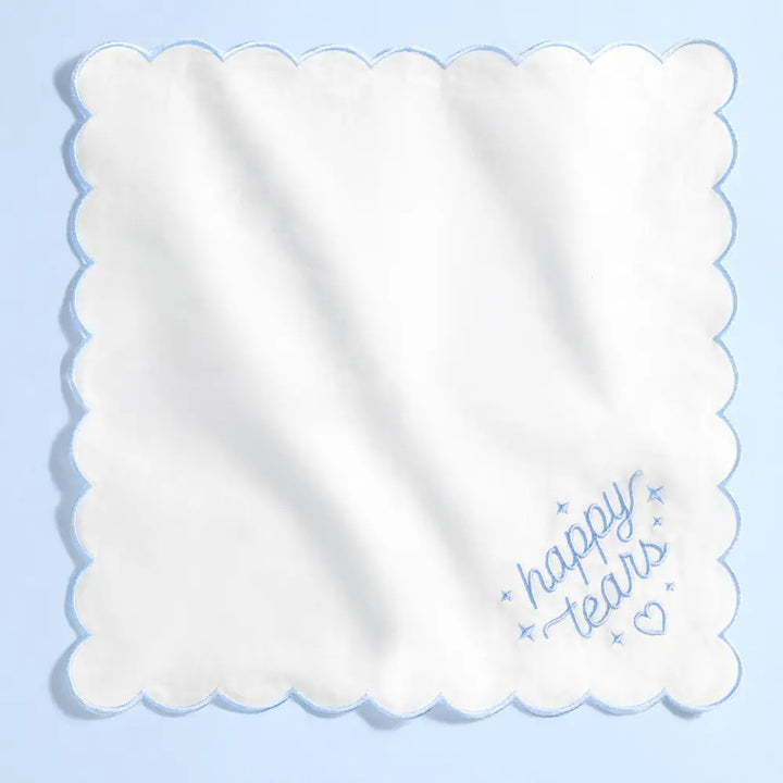 Happy Tears Handkerchief | Something Blue, Engagement, Girly