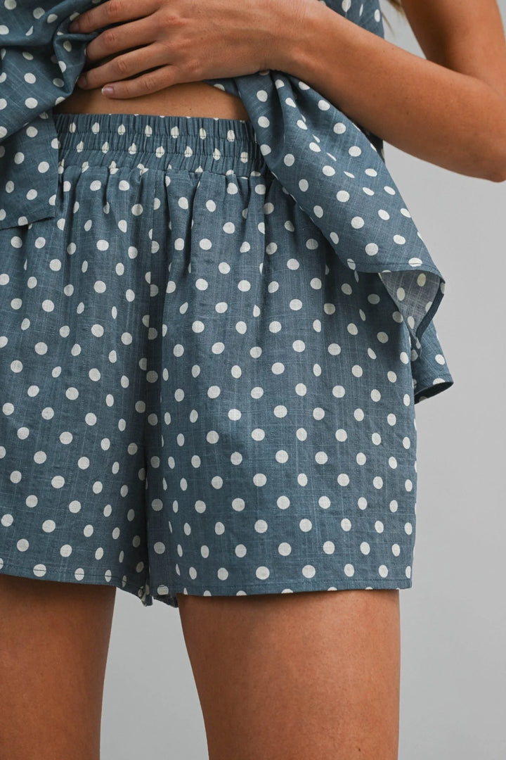 Polka Dot Shorts Halter Top